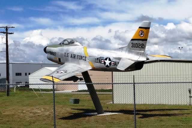 F-86D S/N 31022 on display at Idaho Falls, Idaho